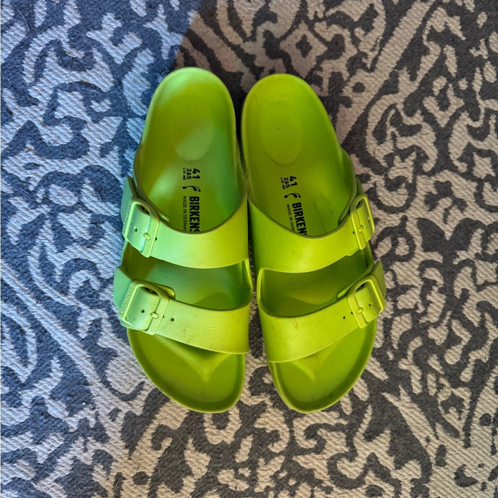 Birkenstock Lime Green Eva Sandals
